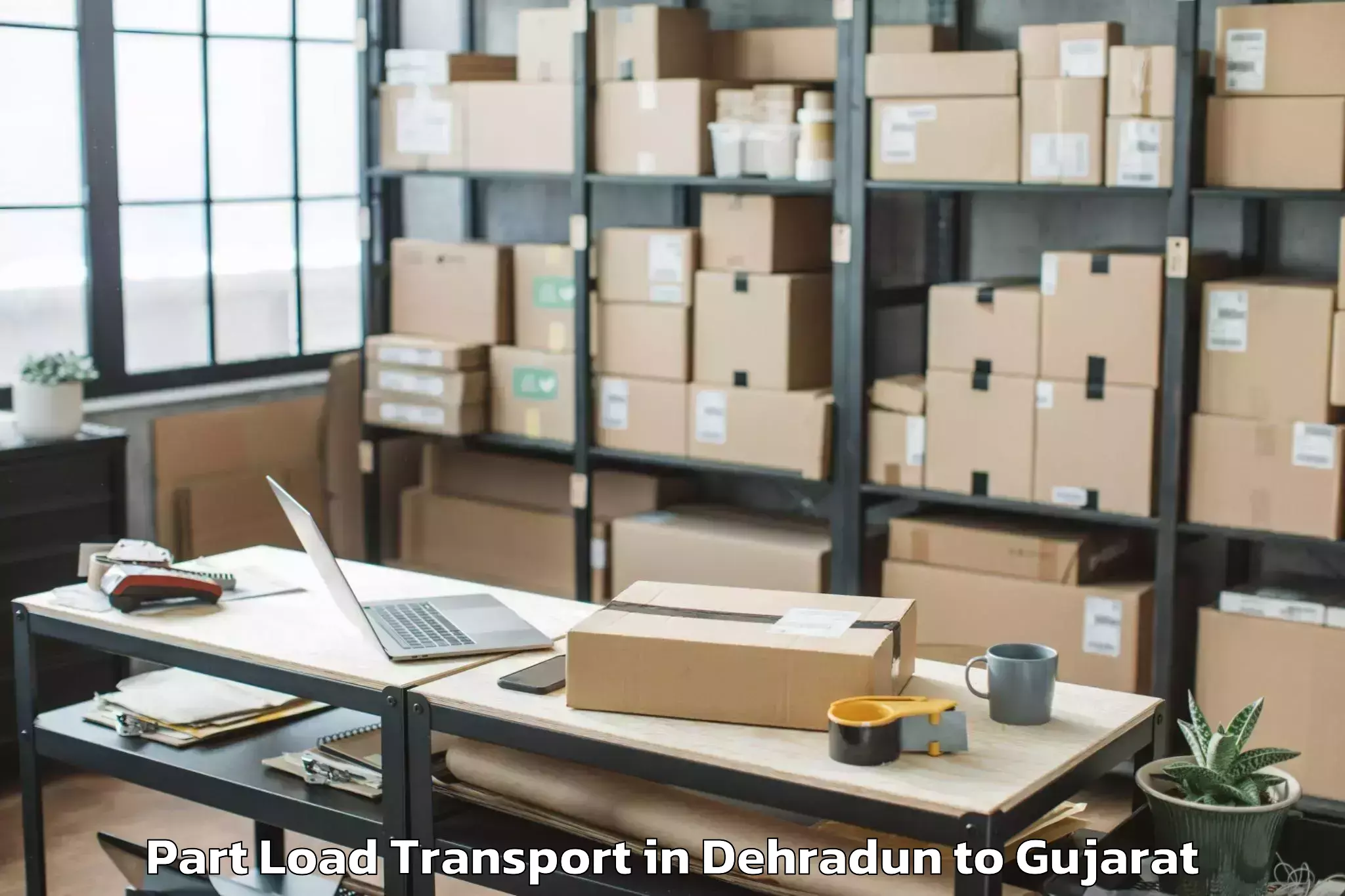 Book Dehradun to Kalol Gujarat Part Load Transport